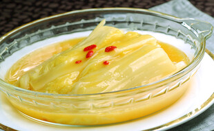 晶莹剔透腌白菜