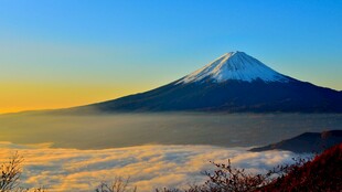 富士山云海壮丽景观