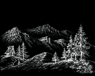 阿勒泰雪山素描