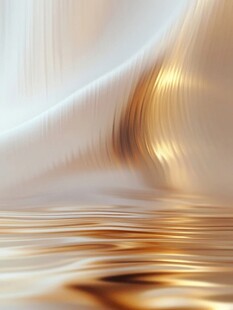 金色流动质感抽象背景图