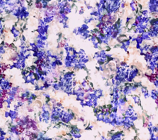 蓝白花卉图案纹理背景