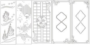 中式门窗雕花铁艺图案