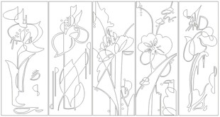 中式门窗雕花铁艺图案