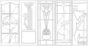 中式门窗雕花铁艺图案