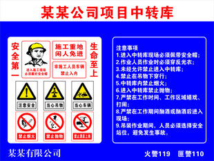 安全警示牌