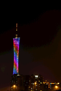 广州塔绚丽夜景