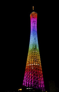 广州塔绚丽夜景
