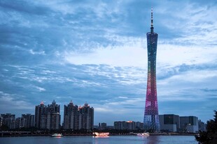 广州塔夜景璀璨迷人
