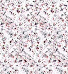 花卉文字图案背景素材