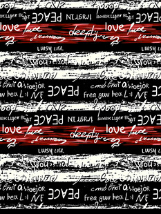 黑白红潮流文字图案背景