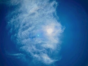 梦幻蓝色星云景象