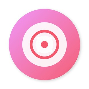 粉色靶心图标