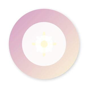 渐变圆形图案中心带星