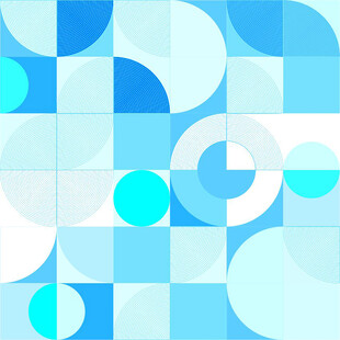 蓝白几何图案背景