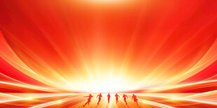 红色光芒抽象背景图案