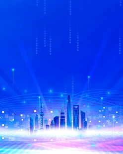 未来都市科技夜景
