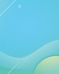 清新渐变蓝绿流体背景图