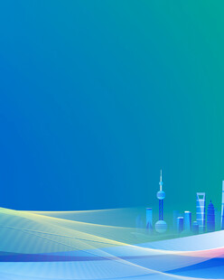 科技感城市天际线背景图