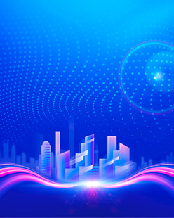 科技感城市夜景背景图