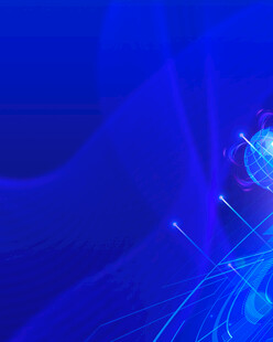 蓝色梦幻线条抽象背景图