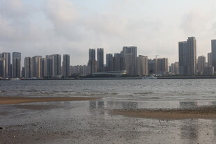 湛江海滨城市天际线景观