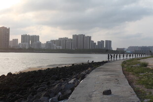 湛江城市河畔风光