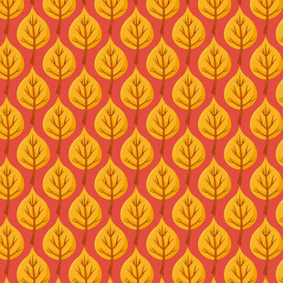 卡通叶子图案背景