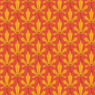 卡通叶子图案背景