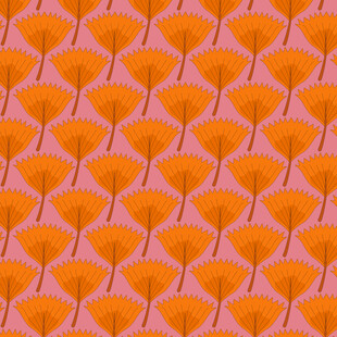 卡通叶子图案背景