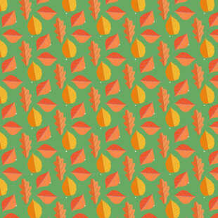 卡通叶子图案背景