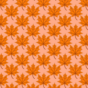 卡通叶子图案背景