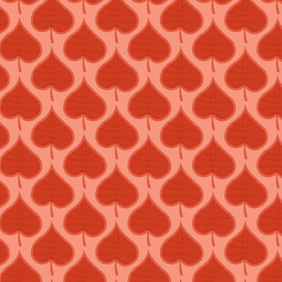 卡通叶子图案背景