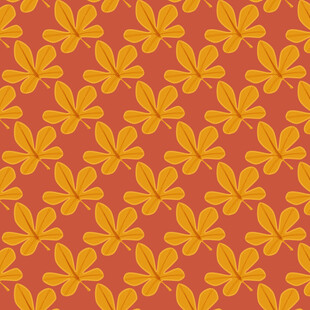 卡通叶子图案背景