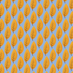 卡通叶子图案背景