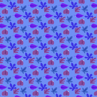 卡通叶子图案背景