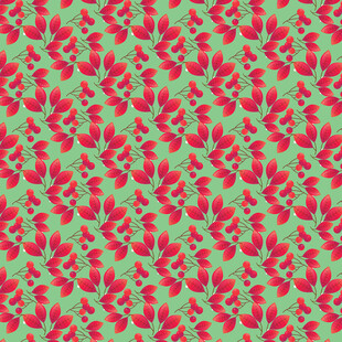 卡通叶子图案背景