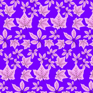 卡通叶子图案背景