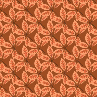 卡通叶子图案背景