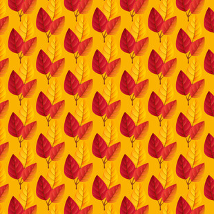 卡通叶子图案背景