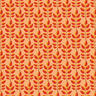 卡通叶子图案背景