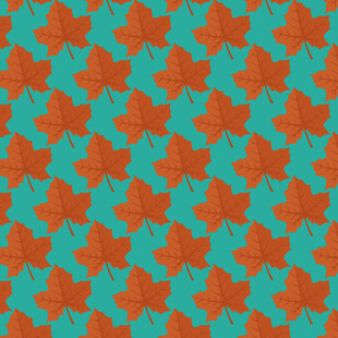 卡通叶子图案背景