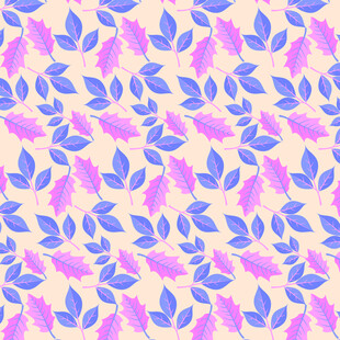 卡通叶子图案背景