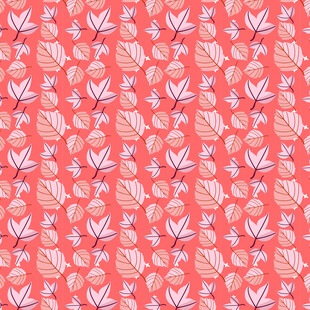 卡通叶子图案背景