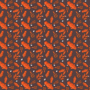 卡通叶子图案背景