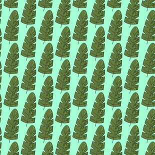 卡通叶子图案背景