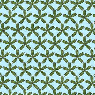 卡通叶子图案背景