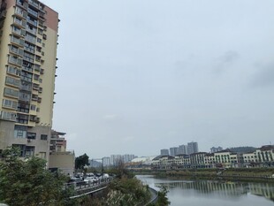 河畔高楼景致