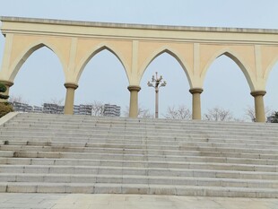 拱形台阶建筑景观