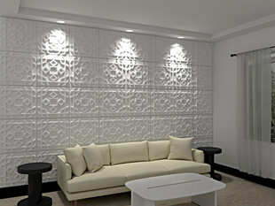 沙发背景墙 PVC3D墙板