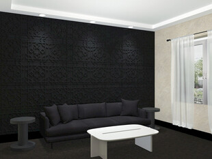沙发背景墙 PVC3D墙板